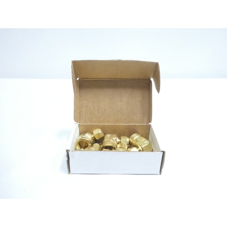 Parker 1/2IN 3/8IN BRASS TUBE NPT PIPE ELBOW, 5PK 6-8 DBZ-B